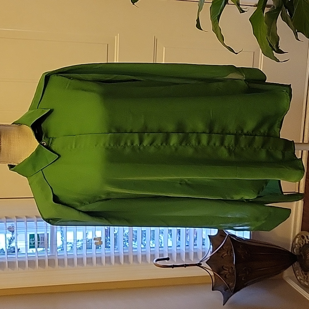 3.1 Phillip Lim Target kelly green long sleeve button front blouse Medium …EUC